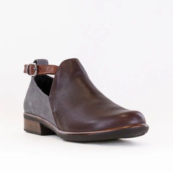 Naot Kamsin (Women's) Soft Brown/Grey Smoke/Chestnut Cutout Bootie US8 EU 39 NIB - Picture 2 of 14